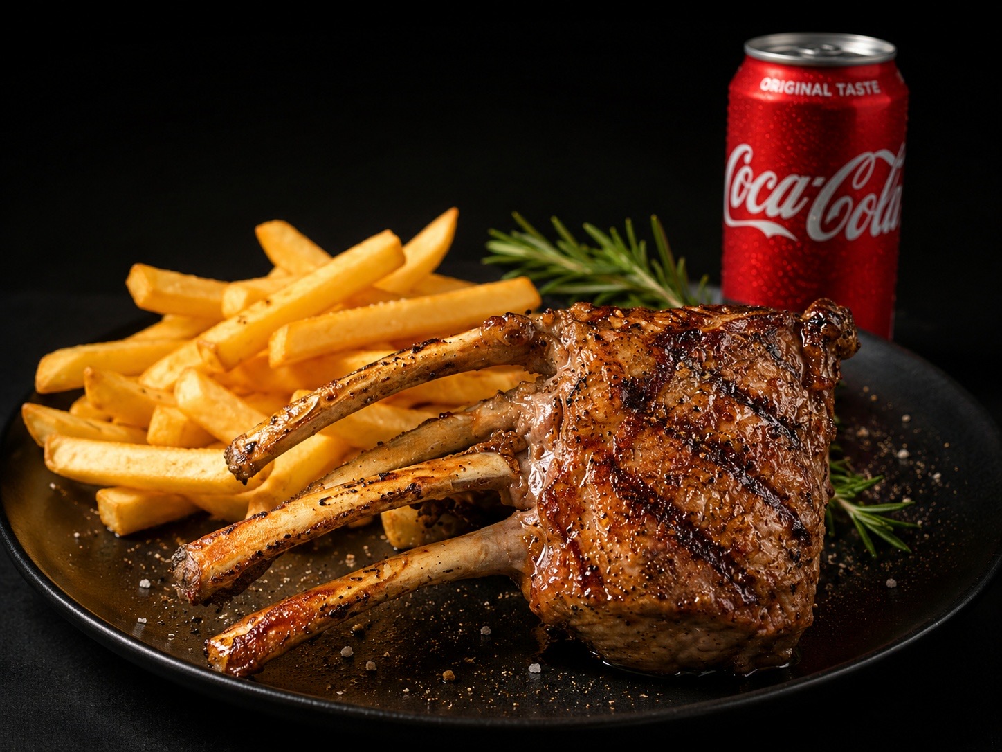 Gegrilde Lamsrack 250 g Menu